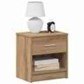 vidaXL Nočné skrinky 2 ks so zásuvkou dub artisan 39x28x41 cm