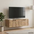 vidaXL Nástenná TV skrinka 98 x 41 x 30 cm Dub artisan