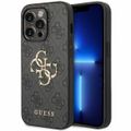 Puzdro Guess pre iPhone 15 Pro Max 6,7" GUHCP15X4GMGGR sivé HC PU Leather 4G Metal Logo