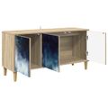 vidaXL TV skrinka RAALTE 102 x 33 x 50 cm Sonoma Kompozitné drevo
