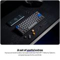Endorfy mechanická klávesnice Thock V2 Compact / bezdrátová / ARGB /  yellow sw. / USB / kompaktní / US layout Klávesnice, herní, bezdrátová, mechanická, Endorfy Yellow, US layout, 60% velikost, ARGB, hliníková konstrukce, Bluetooth, 2,4GHz