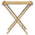 vidaXL Skladací stolík s podnosom 70,5x42,5x80 cm bambus