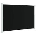 vidaXL Zaťahovacia bočná markíza na terasu 200x314 cm, čierna