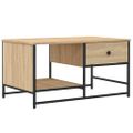 vidaXL Konferenčný stolík dub sonoma 85,5x51x45 cm kompozitné drevo