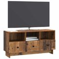 vidaXL TV skrinka Staré drevo 102 x 34,5 x 50 cm Kompozitné drevo