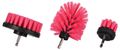 Sada kartáčov na vrtačku na čistenie auta CAR DETAILING DRILL BRUSH PINK 3, 3 ks SIXTOL