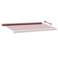 vidaXL Ručne zaťahovacia markíza s LED vínová 600x350 cm