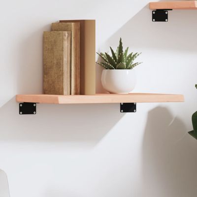 vidaXL Nástenná polica 40x20x2 cm neošetrený dubový masív