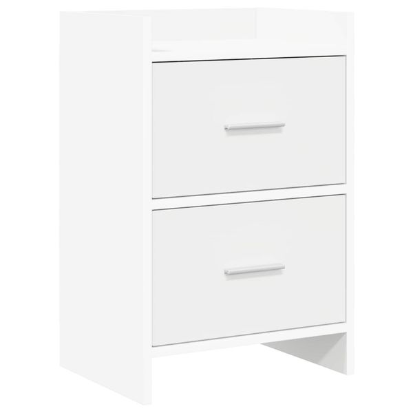 vidaXL Nočné stolíky Biela 40 x 30 x 60 cm Kompozitné drevo