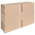 vidaXL Skladací box s úložiskom 50 ks Prírodná 30 x 30 x 15 cm Kartón