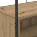 vidaXL Vešiak na oblečenie Hnedý dub 100 x 44 x 160 cm