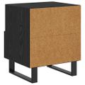 vidaXL Nočný stolík Čierny dub 40 x 35 x 47,5 cm Kompozitné drevo