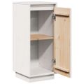 vidaXL Komoda biela 31,5x34x75 cm borovicový masív