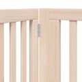 vidaXL Brána pre psa s dverami skladacia 4 panely 320cm topoľové drevo