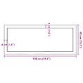 vidaXL Kúpeľňová doska 100x40x(2-6) cm neošetrený masív