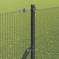 vidaXL Zváraná drôtená ohrada na upevnenie 10 x 1,5 m Sivá Sieťovina