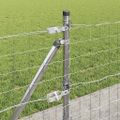vidaXL Záhradný Euro plot s betónovým podkladom 50 x 0,4 m Strieborná