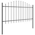 vidaXL Záhradný plot WOERDEN 8 ks 170 x 140 cm Sivá