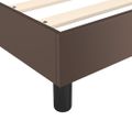 vidaXL Boxspring posteľ s matracom hnedá 90x190 cm umelá koža