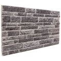 vidaXL Nástenné panely 10 ks 100 x 50 cm Antracitová EPS pena