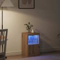 vidaXL LED komoda Remeselný dub 41 x 37 x 67 cm Kompozitné drevo