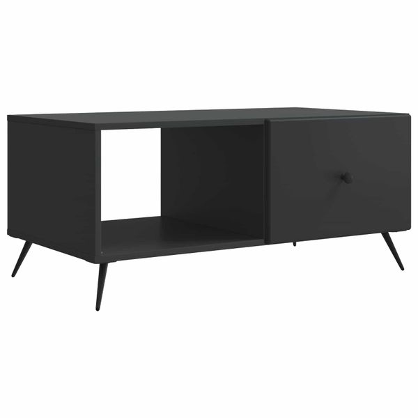 vidaXL Konferenčný stolík Čierna 90 x 50 x 40 cm Kompozitné drevo