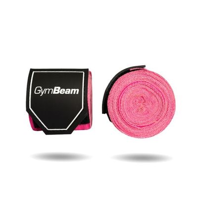 Boxerské bandáže 4 m - GymBeam, ružová
