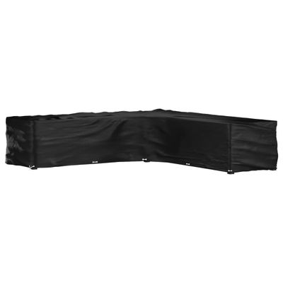 vidaXL Kryt na záhradný nábytok v tvare L 20 očiek 300x300x70 cm