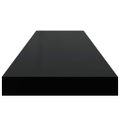 vidaXL Plávajúce nástenné police 4 ks, čierne 90x23,5x3,8 cm, MDF