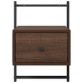 vidaXL Nočné skrinky nástenné 2 ks hnedý dub 35x30x51 cm kompoz. drevo