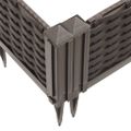 vidaXL Záhradný kvetináč s kolíkmi hnedý 42,5x42,5x28,5 cm PP