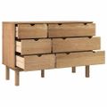 vidaXL Skrinka so zásuvkami OTTA 111x43x73,5 cm, borovica