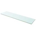 vidaXL Poličky 2 ks panel z priehľadného skla 100x25 cm