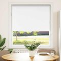 vidaXL Roleta Zatemnenie biela 90x150cm Šírka látky 85,7cm Polyester