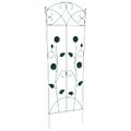 vidaXL Záhradný plot 3 ks Zelená 110,5 x 42,5 cm Oceľ