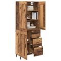 vidaXL Highboard 2 ks Staré drevo 69,5 x 34 x 180 cm Kompozitné drevo