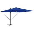 vidaXL Roma Parasol Modrá 286 x 284 x 270 cm Hliník a polyester