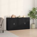 vidaXL Servírovacia skriňa 2 ks Čierny dub 79 x 38 x 80 cm