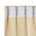 vidaXL Záclony na zatemnenie s krúžkami 2 ks Krémová 260 x 140 cm