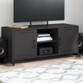 vidaXL TV skrinka čierna 100,5x39x43,5 cm oceľ