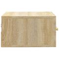vidaXL Nástenné nočné stolíky 2 ks dub sonoma 35x35x20 cm