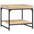 vidaXL Konferenčný stolík dub sonoma 49,5x49,5x45 cm kompozitné drevo