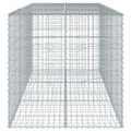 vidaXL Gabiónový kôš s krytom 300x100x100 cm pozinkované železo