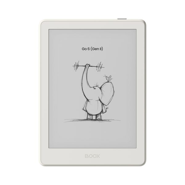 E-book ONYX BOOX GO 6 (Gen II), shell, 6'' Carta 1300, 32GB, Bluetooth, Android 11, E-ink displej