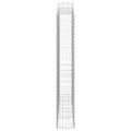 vidaXL Oblúkový gabionový kôš 4 ks 200x30x200/220cm pozinkované železo
