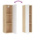 vidaXL | Nástenný TV kabinet | Nástenný Sonoma dub 31 x 30 x 110 cm