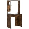 vidaXL Stôl Dymová dub Kompozitné drevo 78,5 x 37 x 154,5 cm