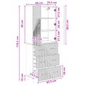vidaXL Sada skríň 2 ks 66 x 34,5 x 90 cm Kompozitné drevo Dub artisan