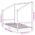 vidaXL Rám detskej postele biely 90x200 cm masívna borovica