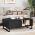 vidaXL Konferenčný stolík Čierny dub 90 x 60 x 35 cm Kompozitné drevo